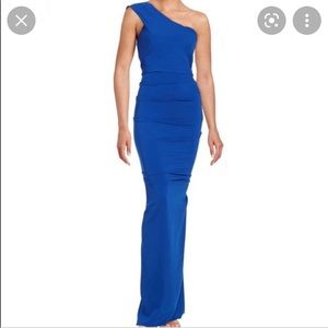 Nicole Bakti Aida royal blue dress